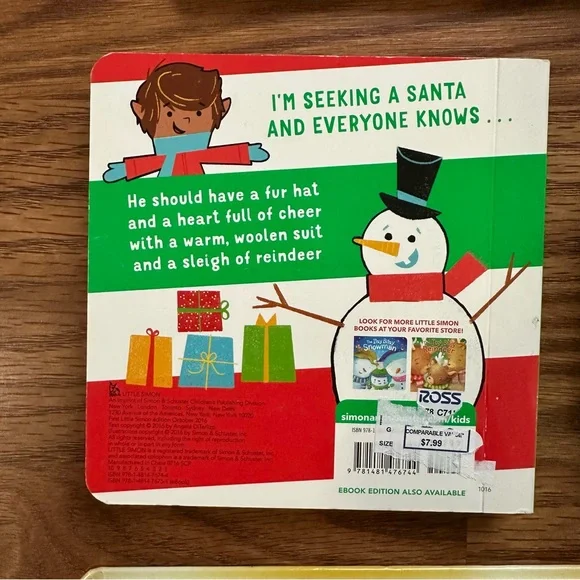 Bundle of 7 Christmas Holiday Santa board books baby toddler children’s EUC! - Picture 5 of 9